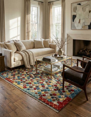 7' 10 x 11' Hand Knotted Darya Wool Rug