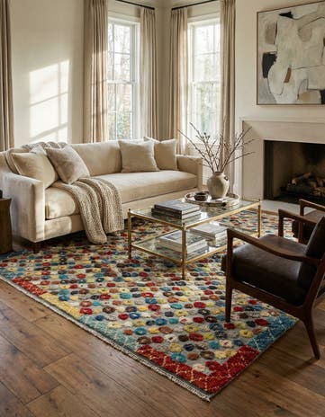 7' 10 x 11' Hand Knotted Darya Wool Rug