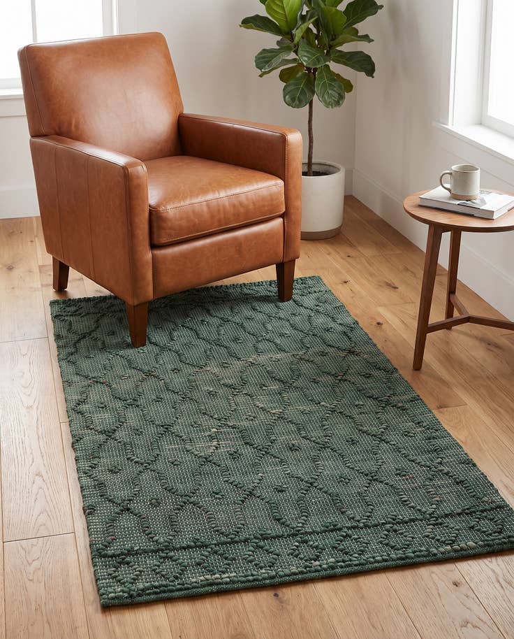 Detail image of 3' 1 x 5' 1 Hand Woven Larsa Jute Rug
