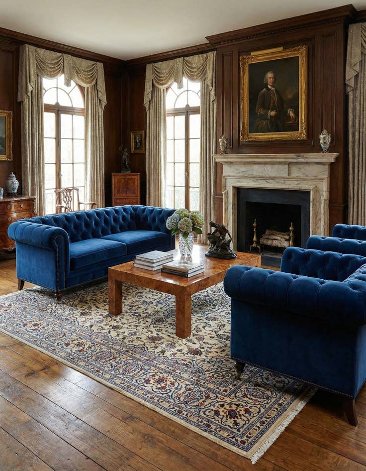 Detail image of 6' 9 x 9' 10 Kashan Rug