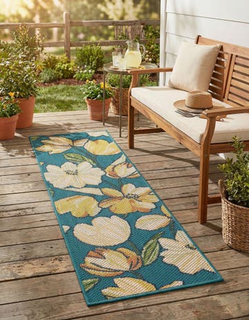 2' x 6' Easy-Clean Baja Indoor / Outdoor Runner Rug
