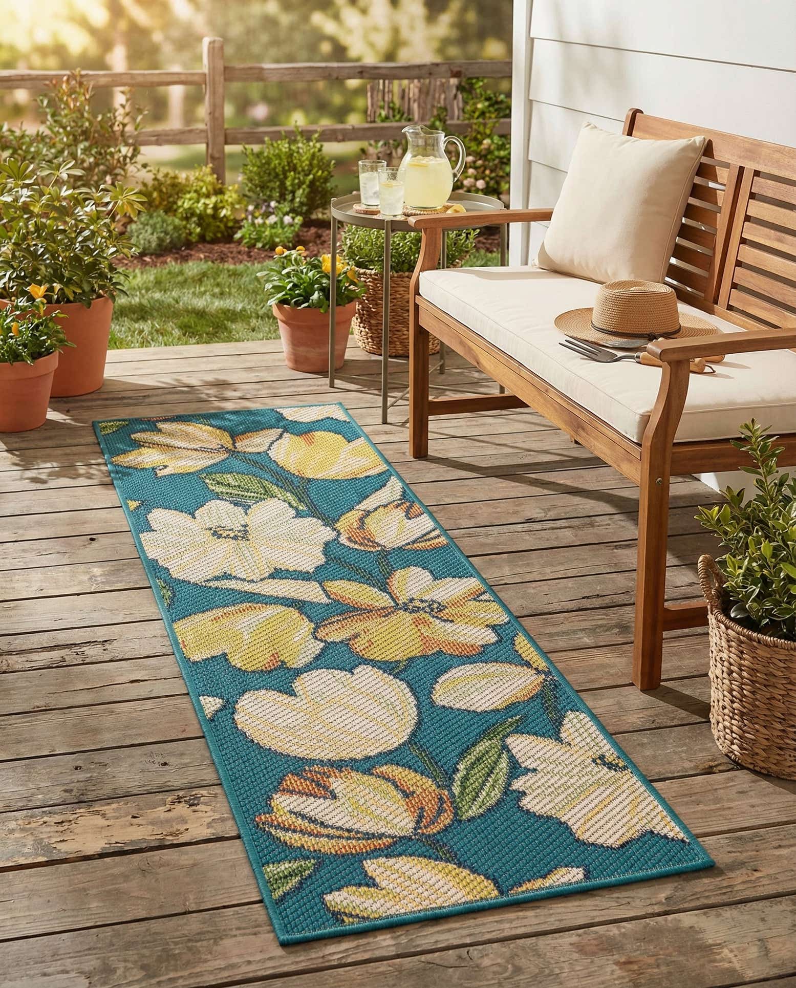 2' x 6' Easy-Clean Baja Indoor / Outdoor Runner Rug