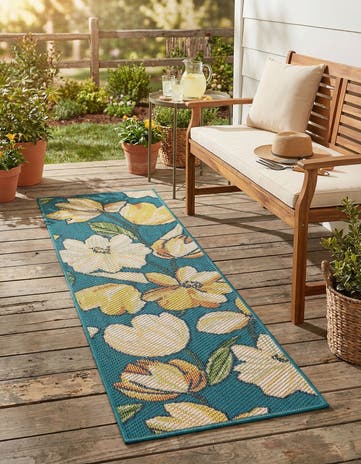 2' x 6' Easy-Clean Baja Indoor / Outdoor Runner Rug
