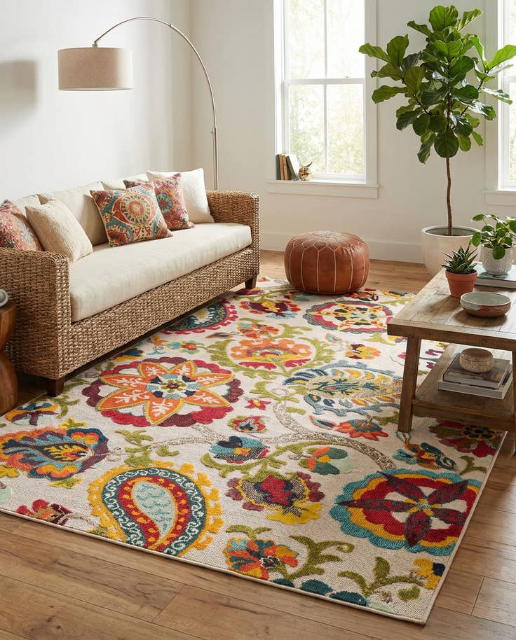 Detail image of 6' x 9' Easy-Clean Casablanca Indoor / Outdoor Rug