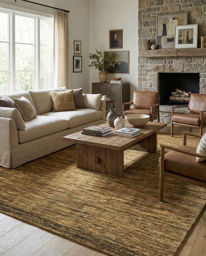 6' 8 x 9' 6 Hand Knotted Khotan Ziegler Rug