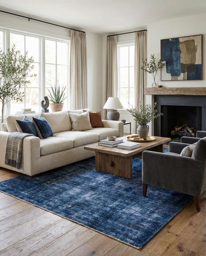 6' 8 x 9' 1 Hand Knotted Ultra Vintage Persian Wool Rug