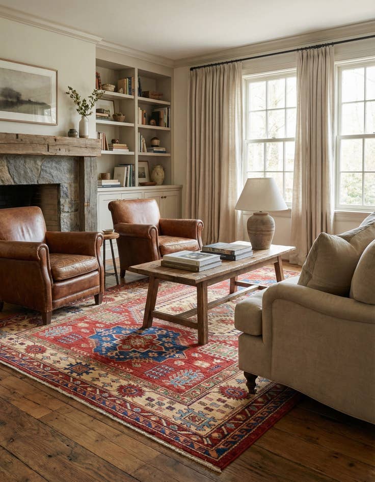 Detail image of 5' 7 x 7' 9  Hand Knotted Kazak Oriental Rug