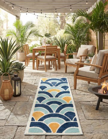 2' x 8' Easy-Clean Belize Indoor / Outdoor Runner Rug