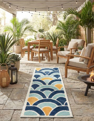 2' x 8' Easy-Clean Belize Indoor / Outdoor Runner Rug