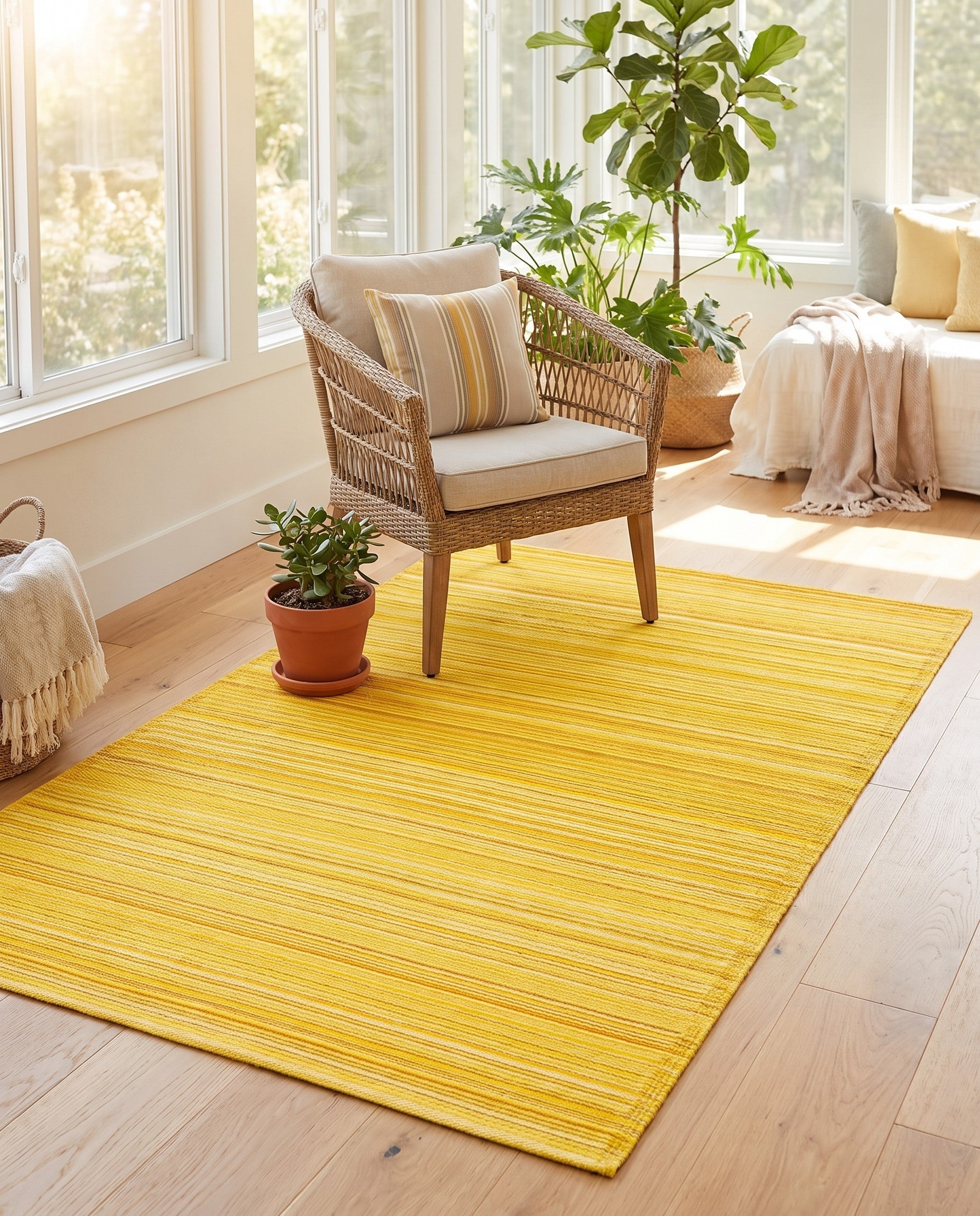 4' x 6' Easy-Clean Vista Breeze Indoor / Outdoor Rug