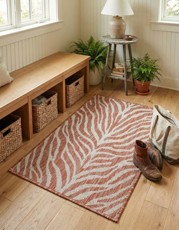 Detail image of 2' x 3'  Washable Safari Indoor / Outdoor Rug