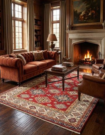 5' 5 x 7' 11 Kazak Wool Rug