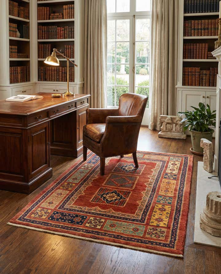 3' 7 x 4' 11 Kashkuli Wool Rug