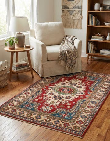 3' 2 x 5' 1 Hand Knotted Kazak Rug