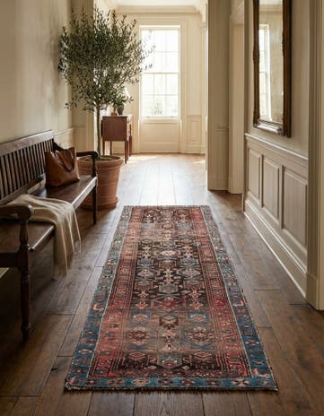 3' 1 x 7' 7 Hand Knotted Ultra Vintage Persian Wool Runner Rug