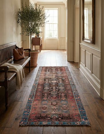 3' 1 x 7' 7 Hand Knotted Ultra Vintage Persian Wool Runner Rug