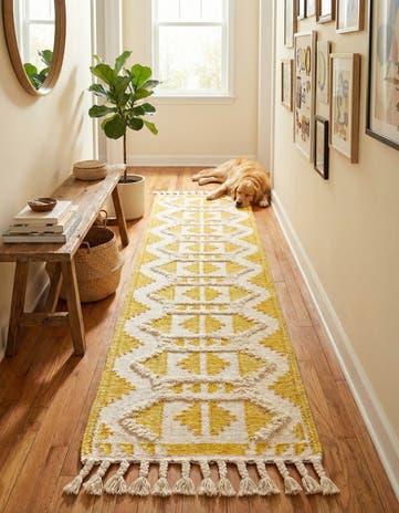 2' 7 x 13' 1 Hand Woven Arizona Wool Runner Rug