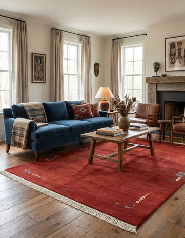 5' 7 x 7' 9 Hand Knotted Nepal Wool Rug
