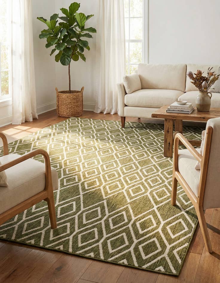 Detail image of 9' x 12' Easy-Clean Jill Zarin Turks and Caicos Indoor / Outdoor Rug
