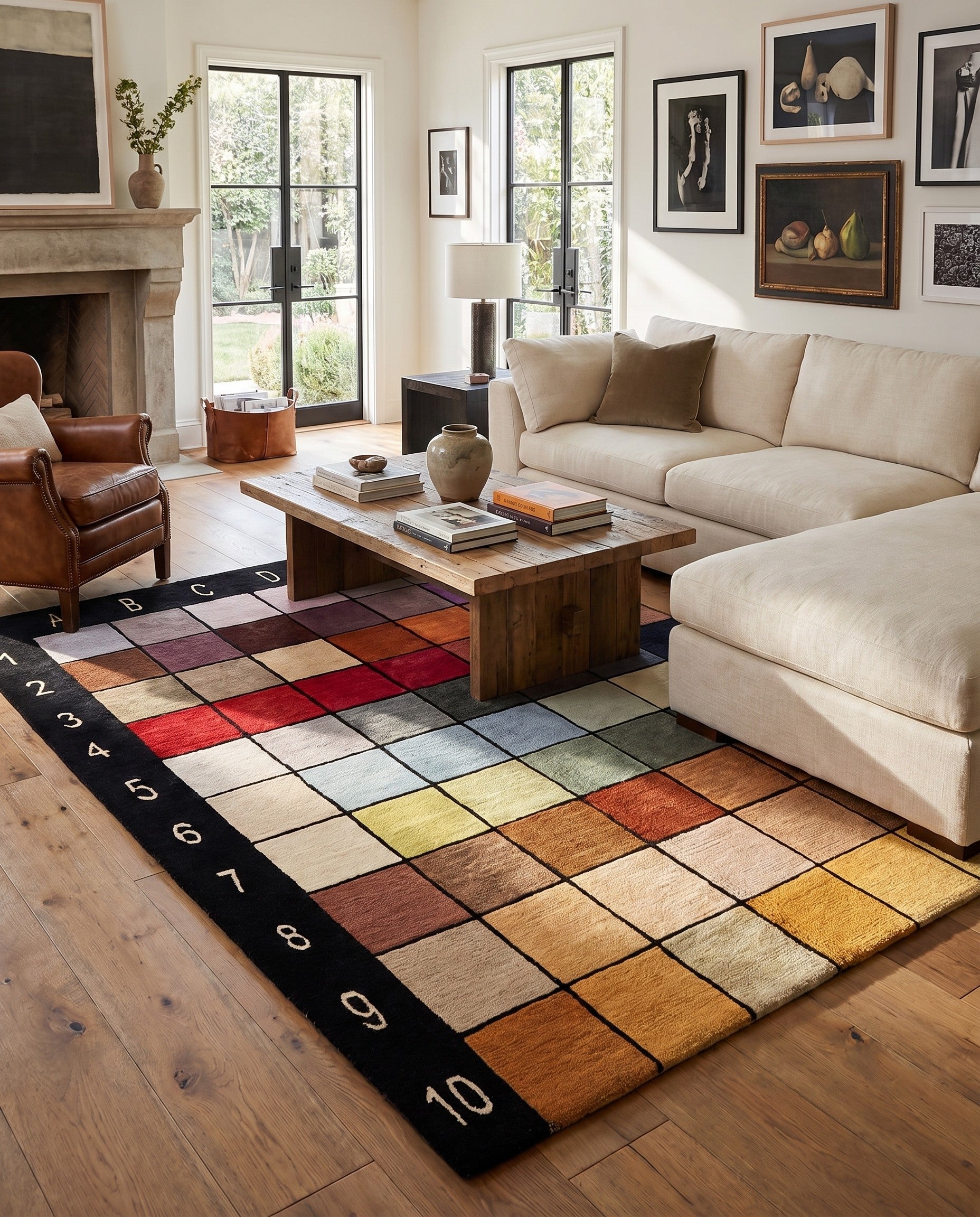 4' 9 x 6' 7 Hand Knotted Tibet Wool Rug