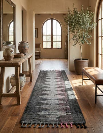 2' 7 x 14' 8 Hand Knotted Moroccan Wool Runner Rug