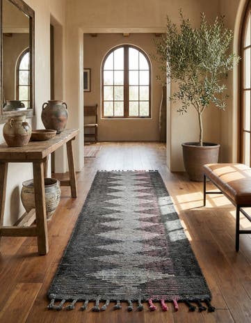 2' 7 x 14' 8 Hand Knotted Moroccan Wool Runner Rug