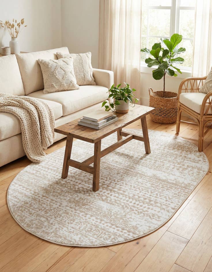 Detail image of 4' x 6' Hermitage Oval Rug