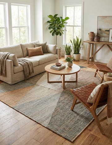 Hand Woven Kilim Jute Square Rug