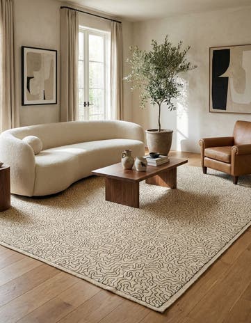 8' 4 x 9' 7 Hand Woven Kilim Suzani Wool Rug