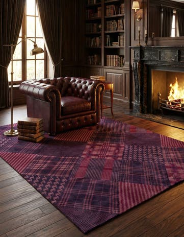 8' x 9' 9 Modern Manshu Wool Rug