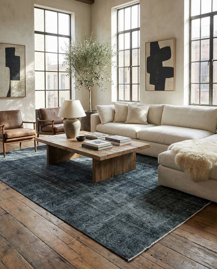 Detail image of 5' 10 x 9' 9 Ultra Vintage Wool Rug