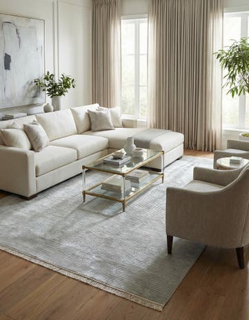 6' 6 x 10' Hand Knotted Darya Wool Rug