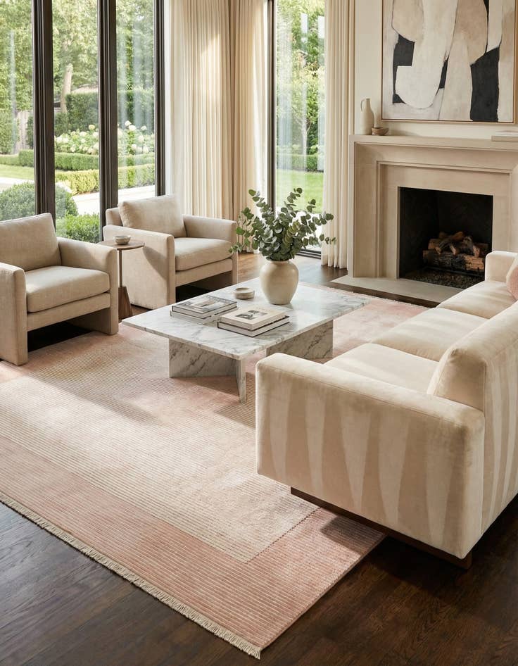 Detail image of 8' x 11' 4  Hand Knotted Darya Wool Rug