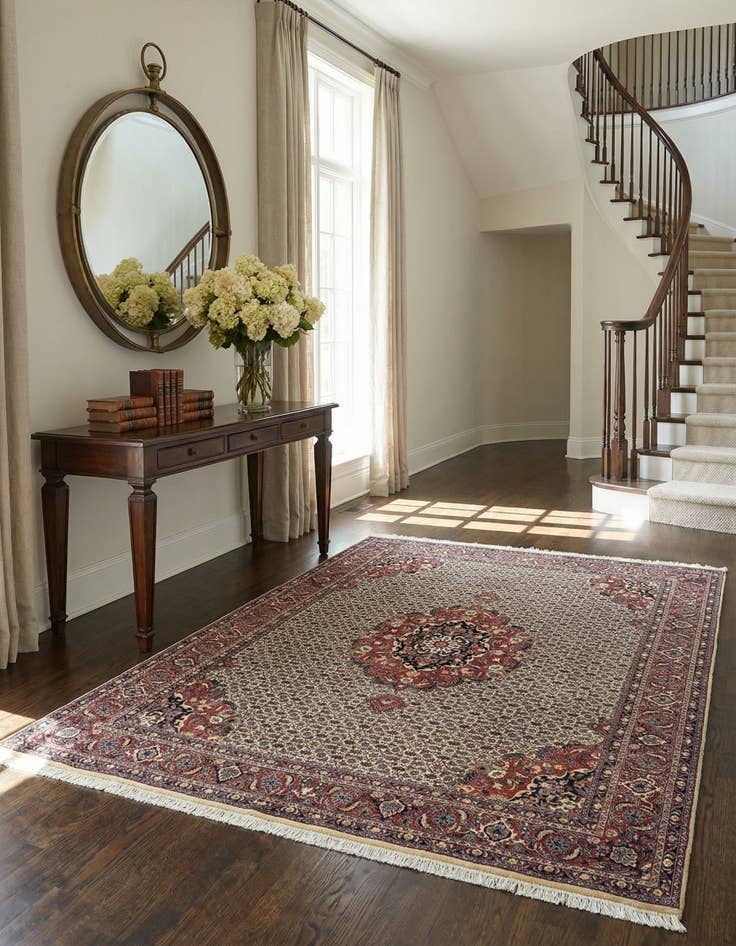 Detail image of 6' 8 x 7' 10 Bidjar Wool Rug