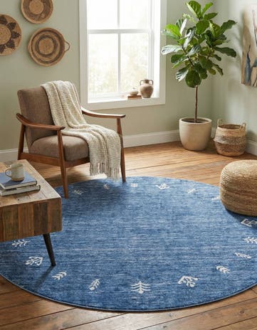 7' 10 x 7' 10 Gabbeh Round Rug