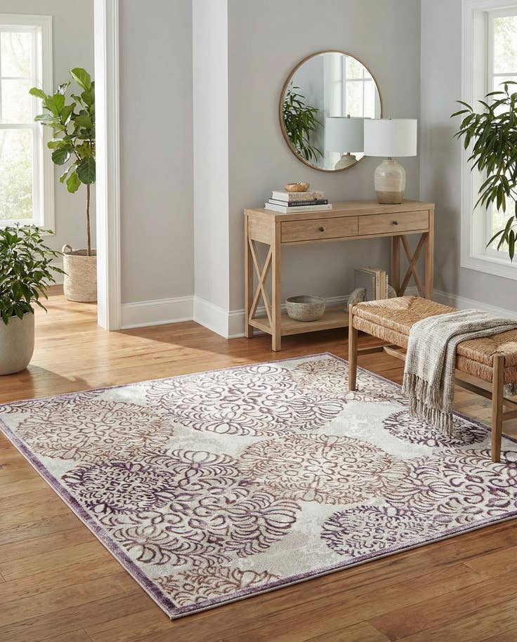 Detail image of 5' 3 x 5' 3 Derbyshire Square Rug