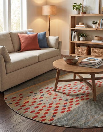 8' x 8' Kashkuli Gabbeh Round Rug