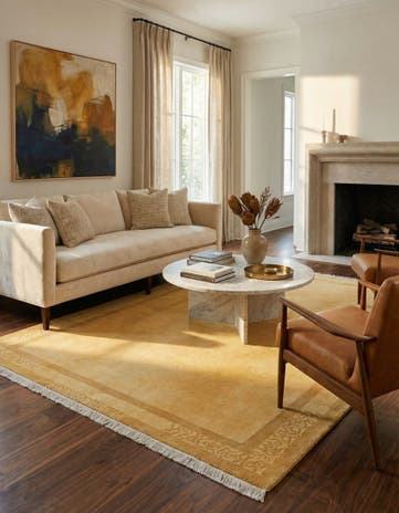 5' 7 x 7' 10 Hand Knotted Darya Wool Rug