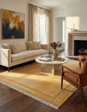 5' 7 x 7' 10 Hand Knotted Darya Wool Rug
