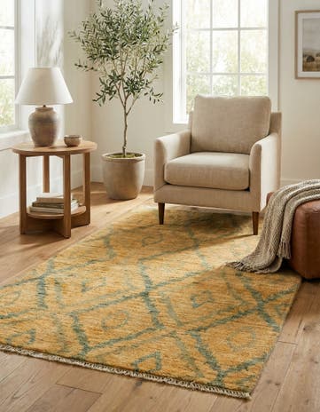 3' x 5' 4 Hand Knotted Modern Ziegler Rug