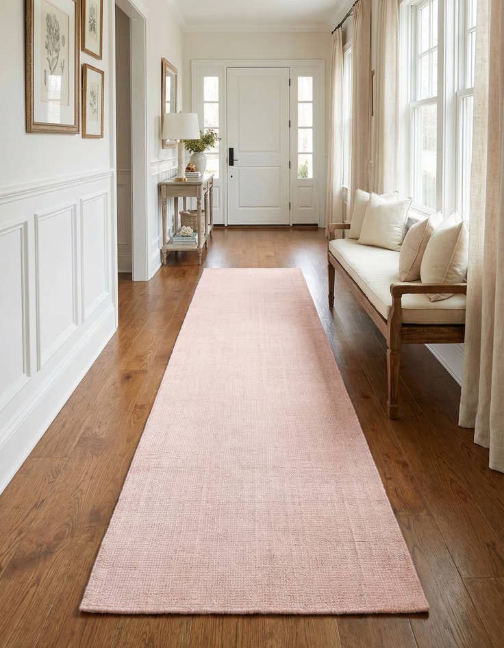 Detail image of 2' 7 x 13' 1  Hand Woven Jill Zarin English Manor Farmhouse Wool Runner Rug