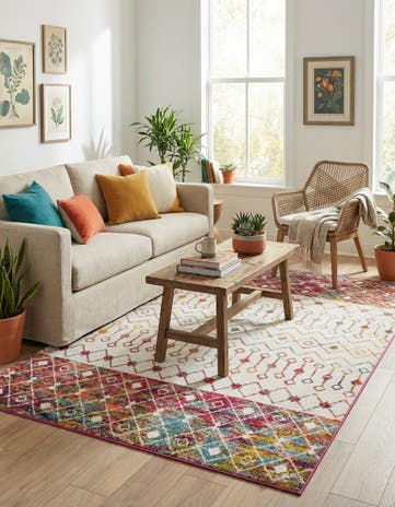 6' x 9' Moroccan Trellis Rug