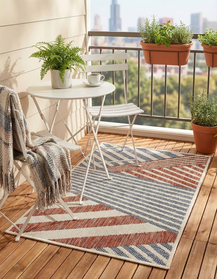 Detail image of 2' x 3'  Washable Jill Zarin Indoor / Outdoor Rug