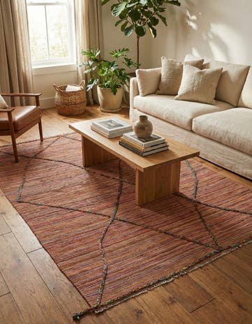 5' 9 x 8' Hand Knotted Moroccan Wool Rug