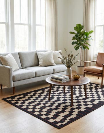 4' 1 x 5' 10 Hand Woven Kilim Modern Wool Rug