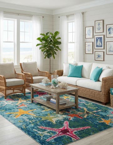 7' 10 x 11' Washable Amalfi Rug