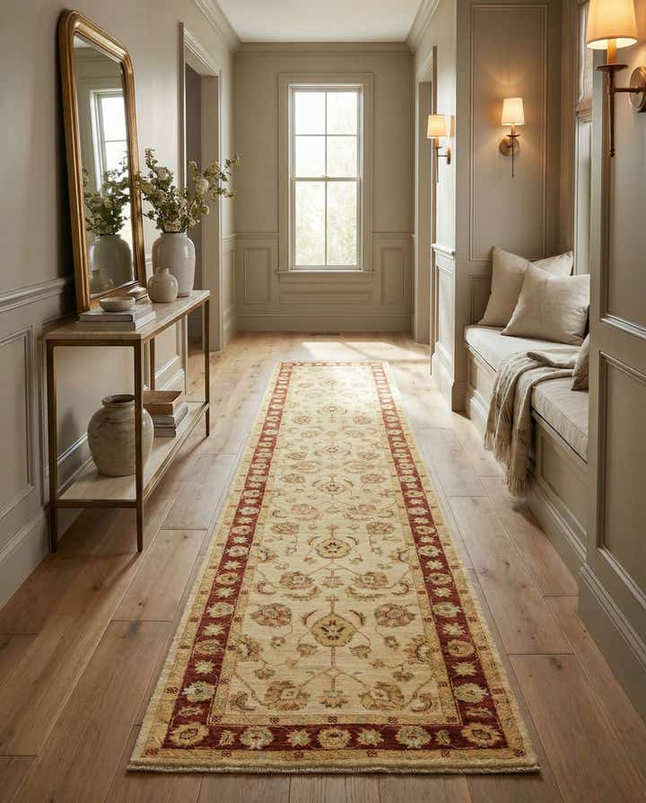 2' 9 x 11' 1 Hand Knotted Peshawar Ziegler Runner Rug