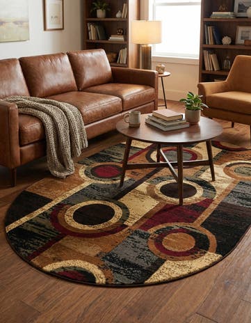 Cafe Oval Rug