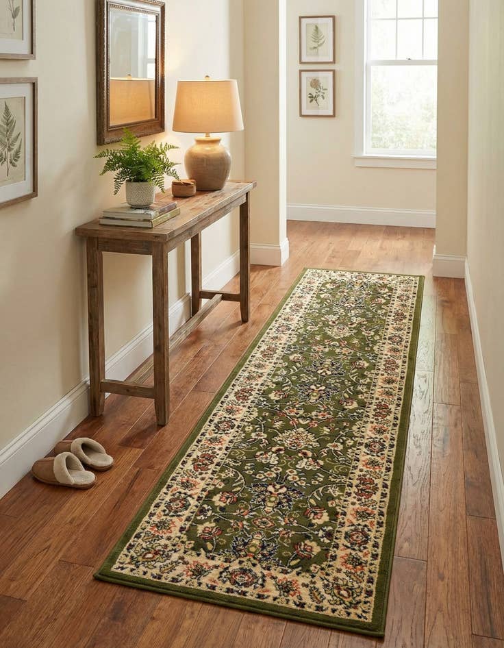 Detail image of 2' 7 x 10' Kashan Design Runner Rug