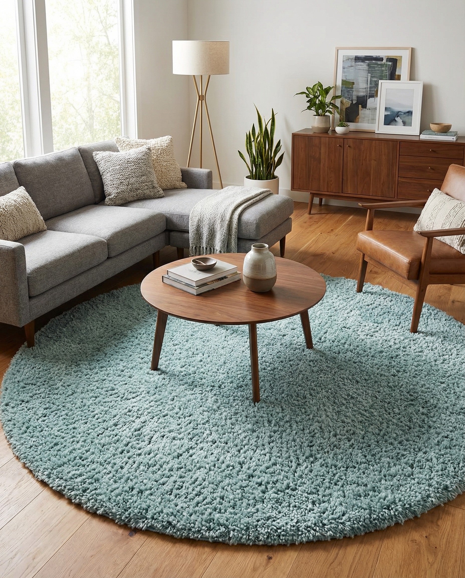  10' x 10' Zermatt Shag Round Rug